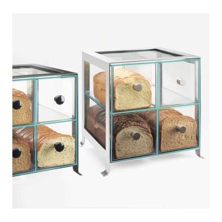 Cal-Mil Cal-Mil Soho Bread Case 14"W x 13"D x 14-1/8"H Silver 1586-74